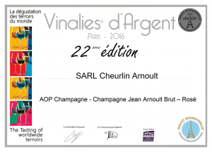 Vinalies d'Argent - Champagne Jean Arnoult Rosé - 2016